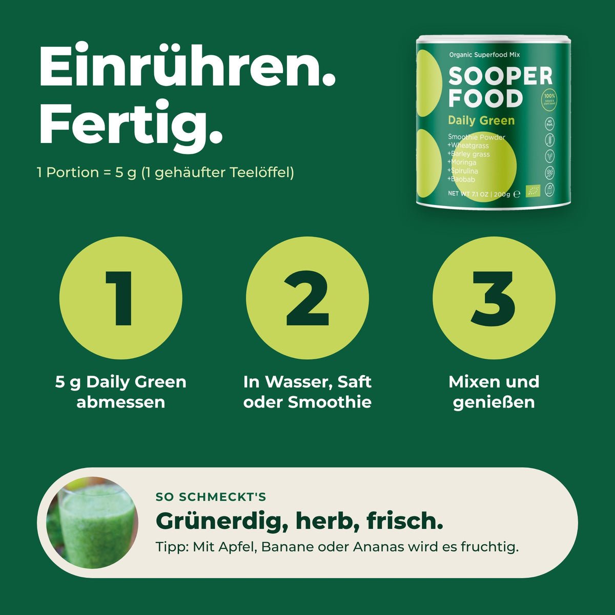 Daily Green - Anwendung