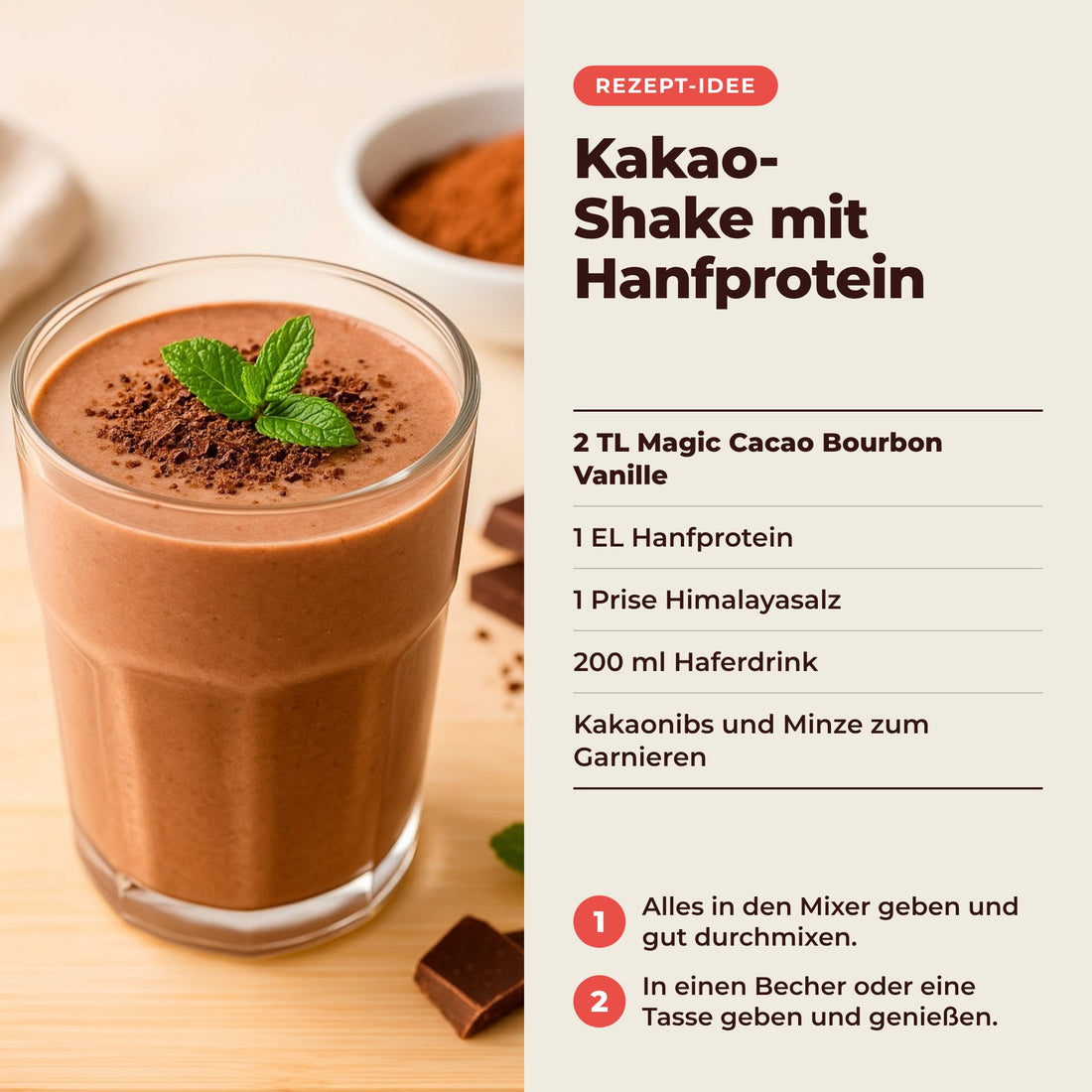 Magic Cacao Bourbon Vanille - Rezept
