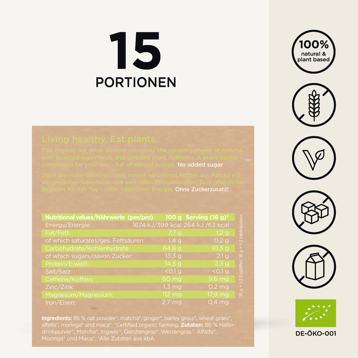 Oat Mix Matcha Power