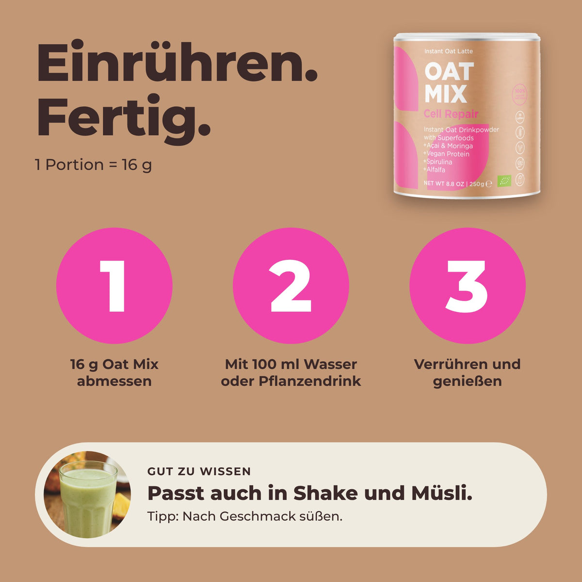 Oat Mix Cell Repair - Zubereitung