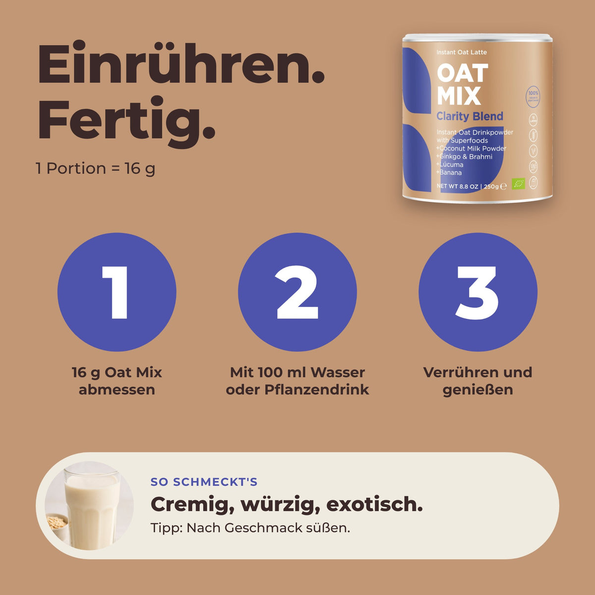Oat Mix Clarity Blend - Zubereitung