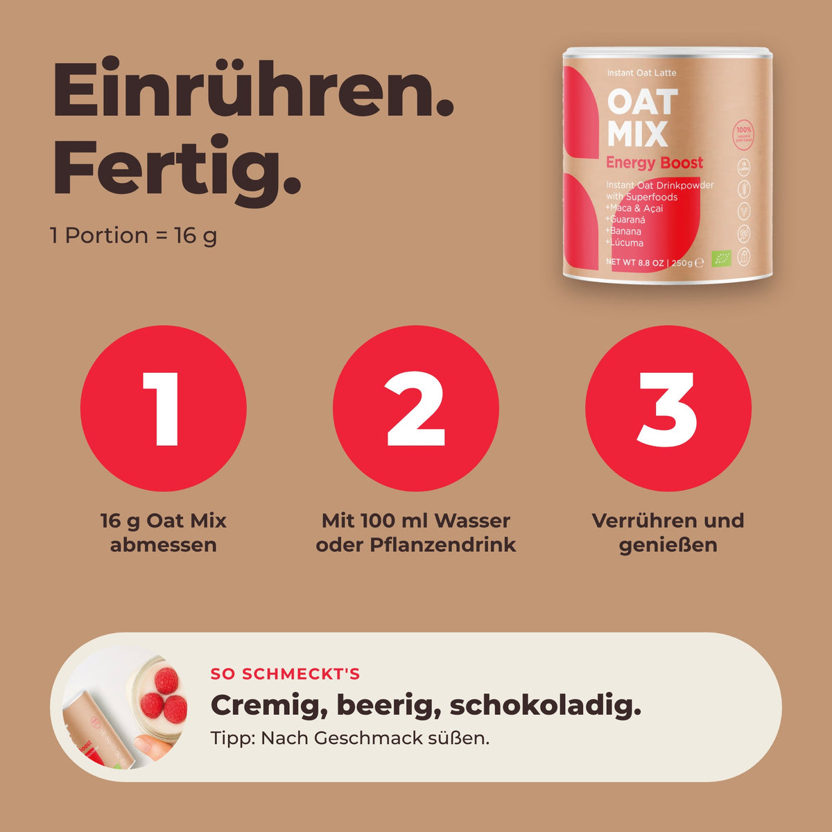 Oat Mix Energy Boost - Zubereitung
