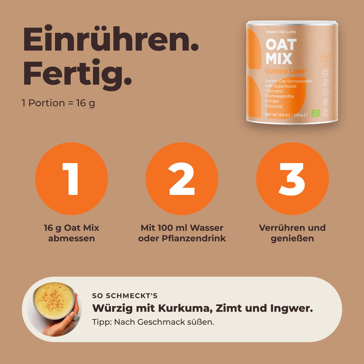Oat Mix Golden Love - Zubereitung