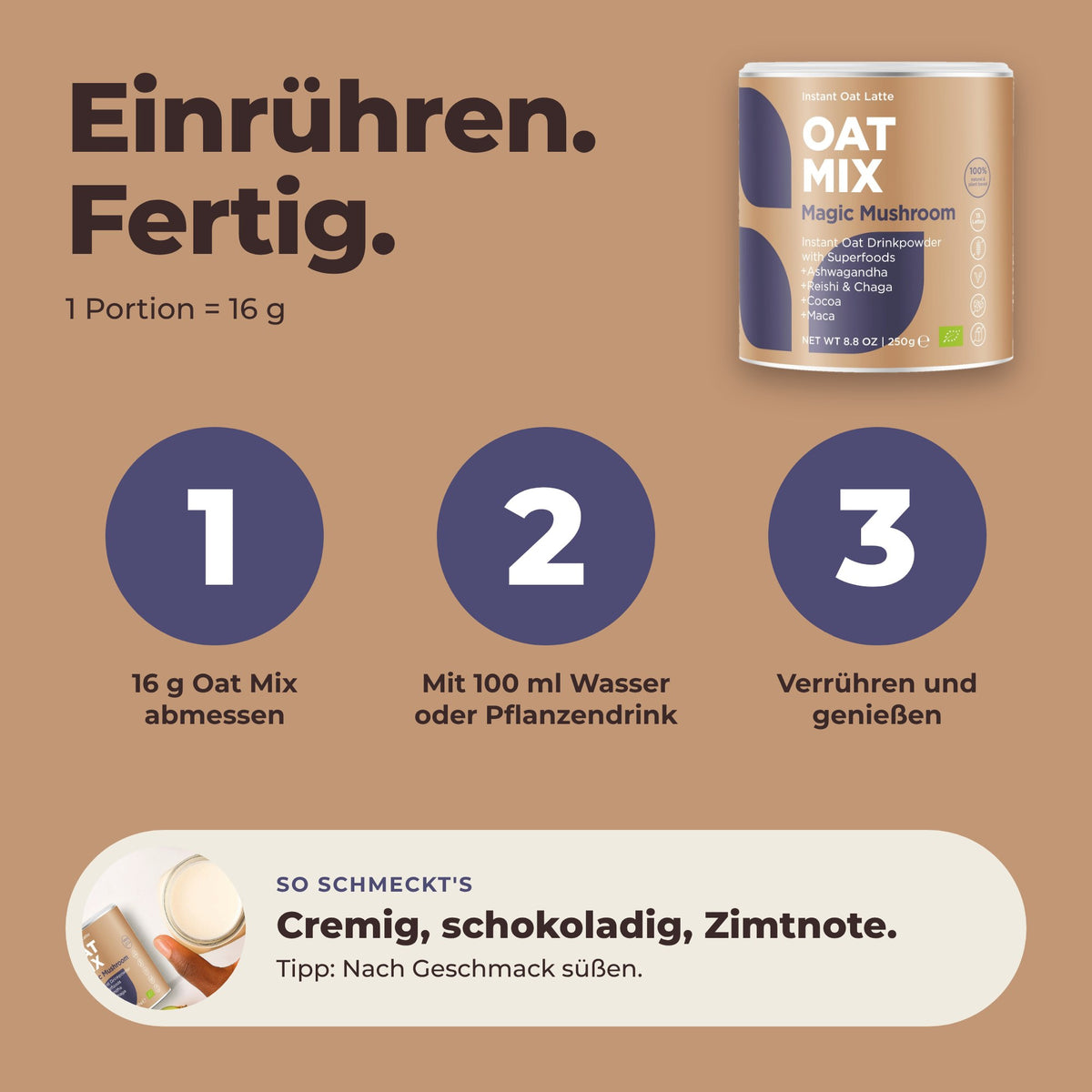 Oat Mix Magic Mushroom - Zubereitung