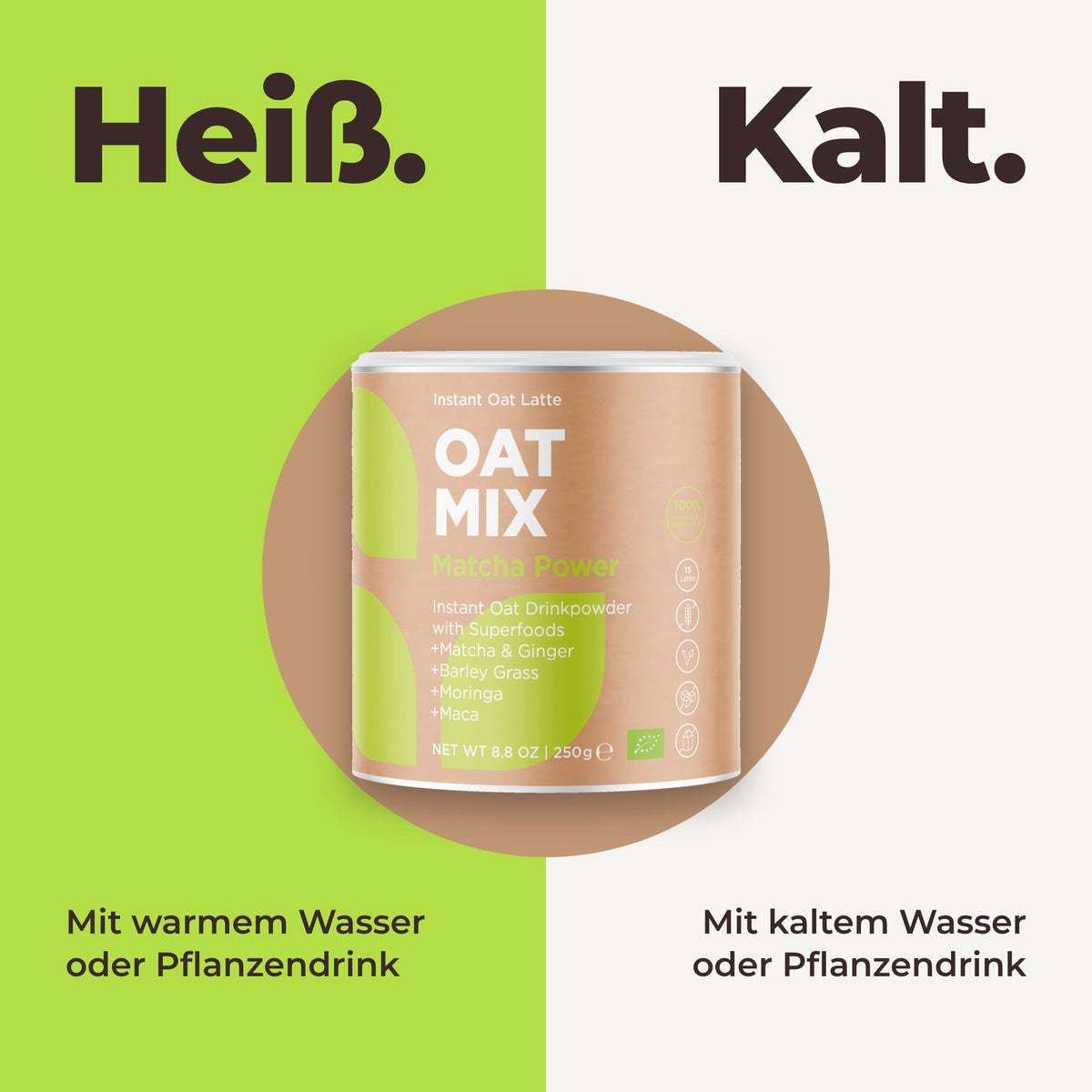 Oat Mix Matcha Power - Heiß oder kalt